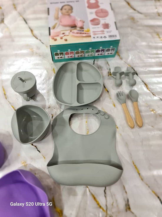 طقم أطفال سليكون  8 قطع